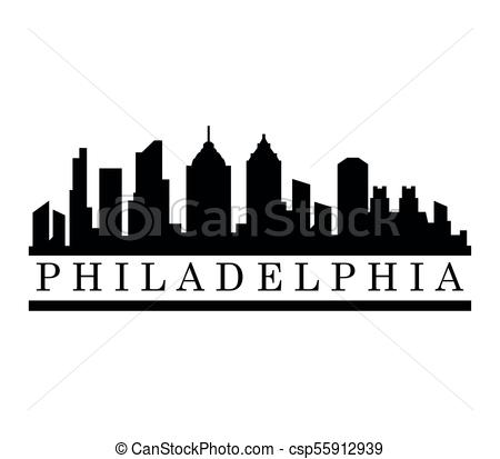 450x413 Philadelphia Skyline - Philly Skyline Drawing