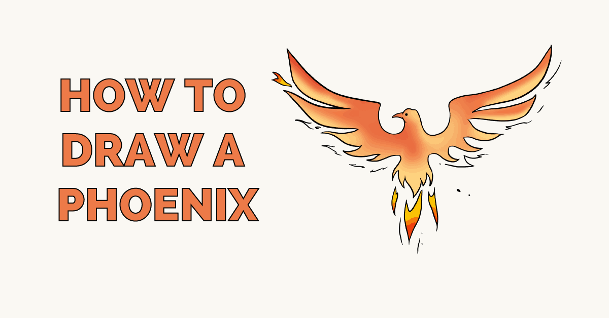 1200x628 How To Draw A Phoenix - Phoenix Bird Drawing