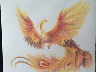 320x240 My Mom Wanted Me To Draw Her A Phoenix Reference Used - Phoenix Drawing