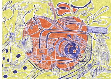 375x265 The Apple Drawing - Phoenix Drawing Color