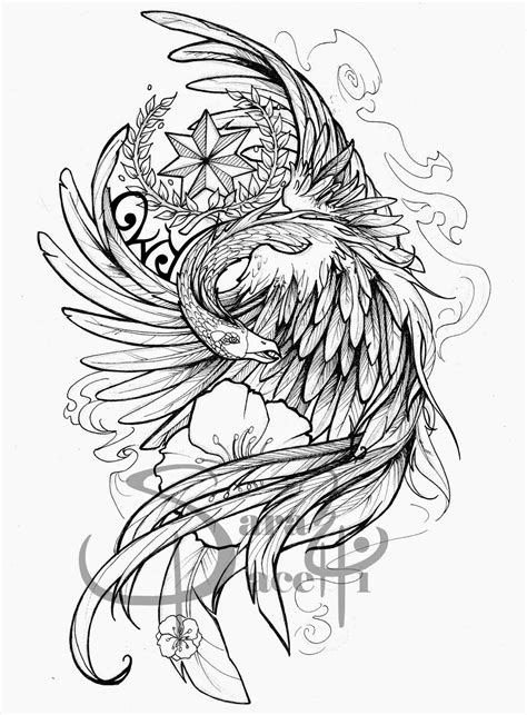 474x643 Phoenix Rising Drawing Color Clipartxtras, Tattoo Stencil Designs - Phoenix Drawing In Color