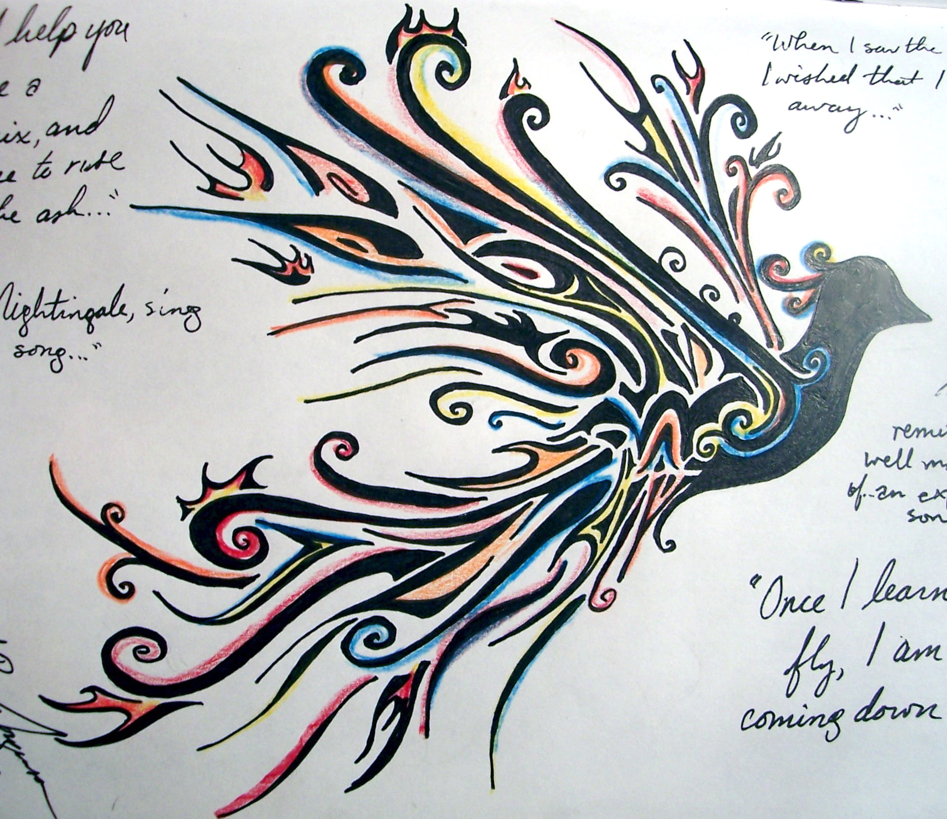 1879x1625 Pictures Of Phoenix Drawing In Color - Phoenix Drawing In Color