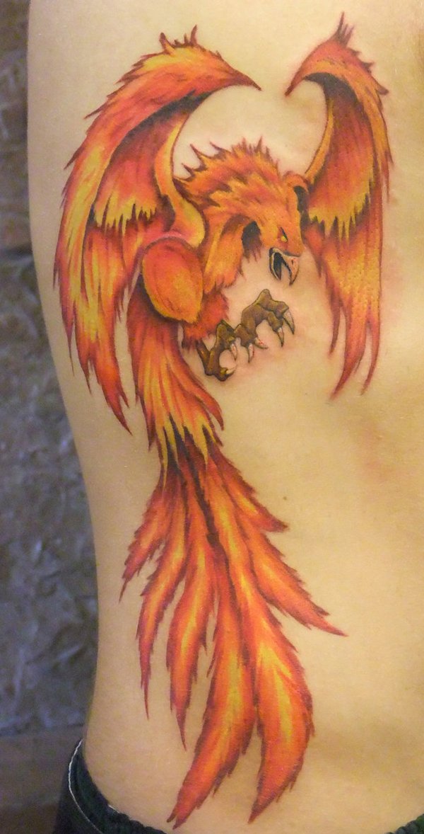 600x1178 Beautiful Phoenix Tattoo Designs Art And Design - Phoenix Drawing In Color