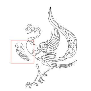 320x320 phoenix example - Phoenix Line Drawing