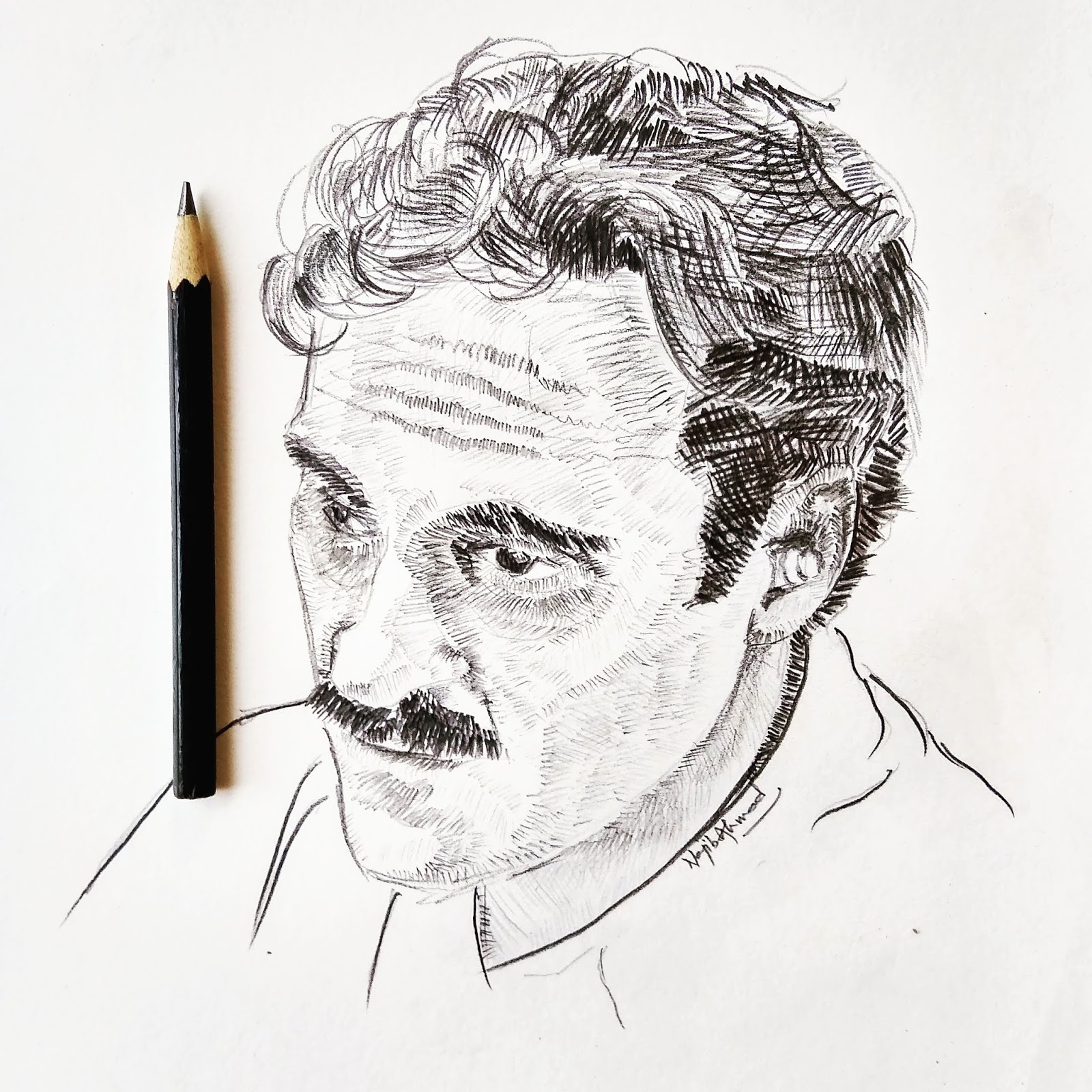 1600x1600 Joaquin Phoenix Pencil Sketch - Phoenix Pencil Drawing