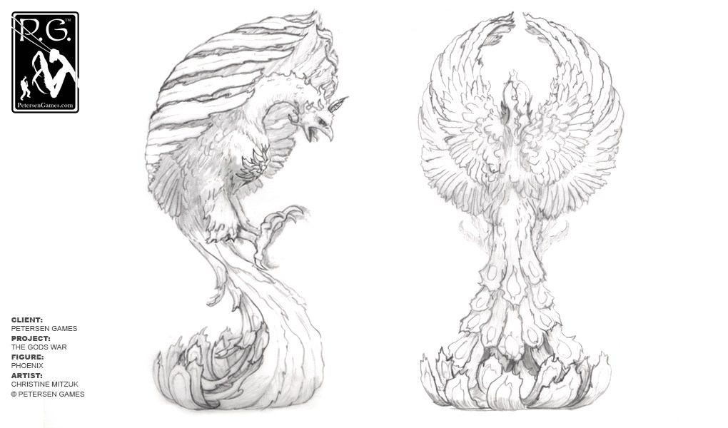 1020x600 Phoenix For Glorantha The Gods War - Phoenix Pencil Drawing