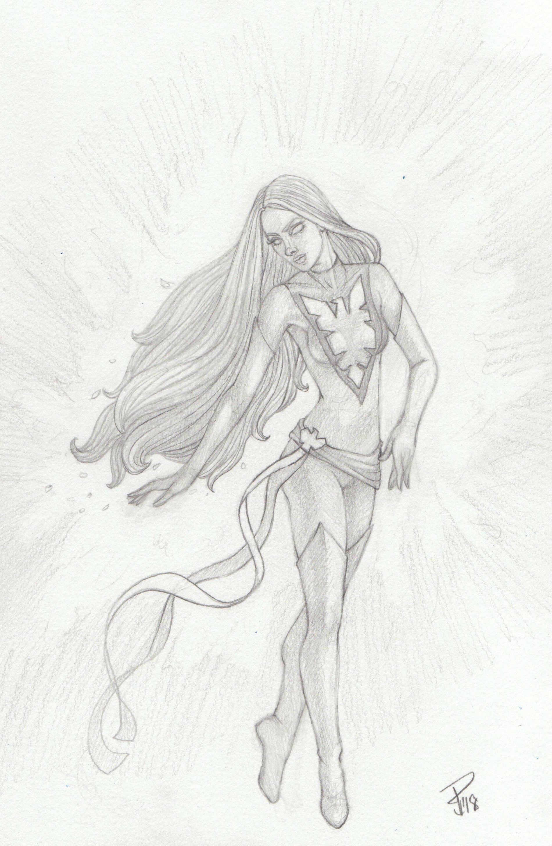 1900x2913 Dark Phoenix Drawing, Pencil, Sketch, Colorful, Realistic Art - Phoenix Pencil Drawing