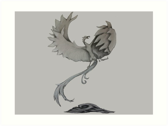 549x413 Phoenix - Phoenix Rising From The Ashes Drawing