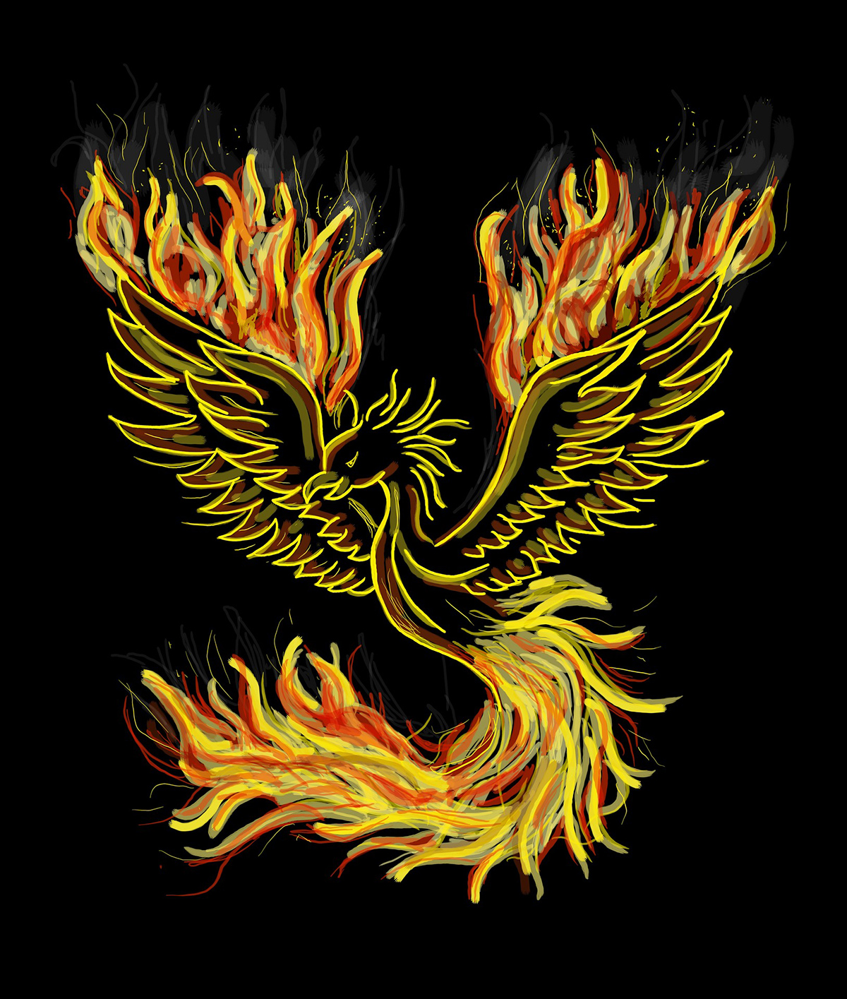 1200x1415 phoenix rising from the ashes - Phoenix Rising From T...