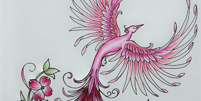 640x321 Pink Phoenix Rising - Phoenix Rising From The Ashes Drawing
