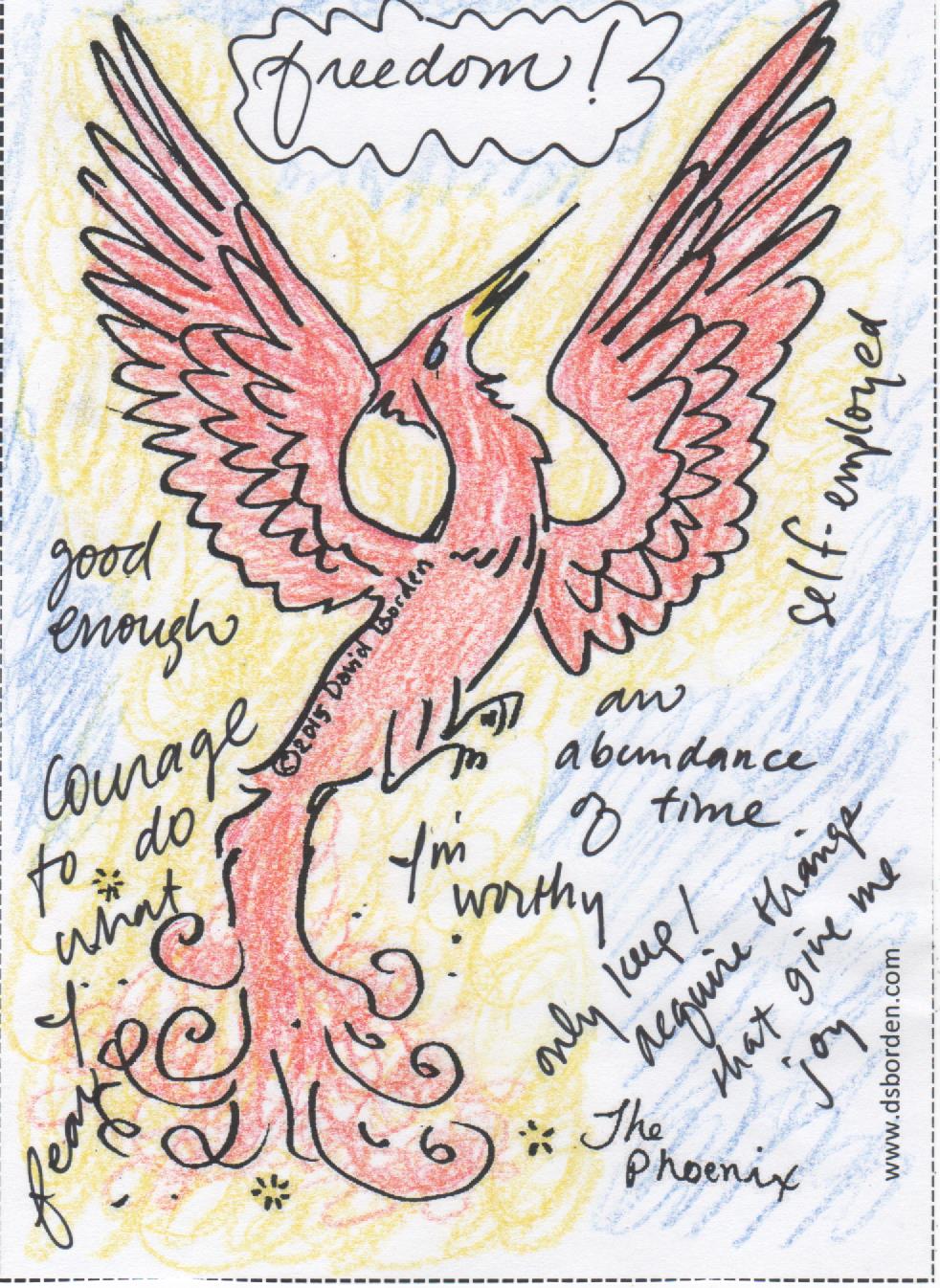 Phoenix Rising From The Ashes Drawing at Explore