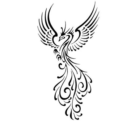 450x396 Top Phoenix Tattoo Designs - Phoenix Tattoo Drawing