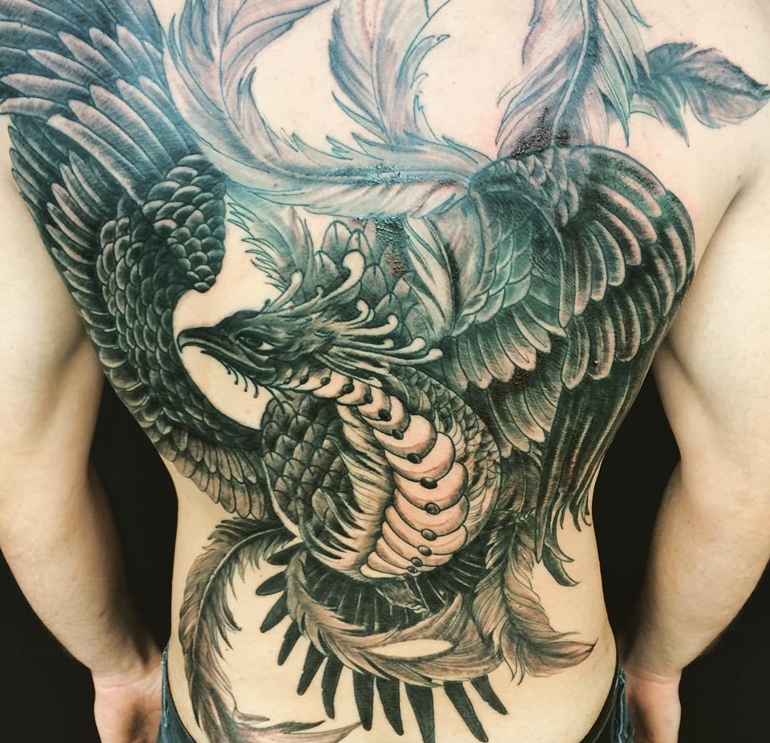 770x743 Incredible Phoenix Tattoo Designs You Need To See - Phoenix Tattoo Drawing
