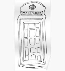 210x230 phone booth drawing posters redbubble - Phone Booth Drawing
