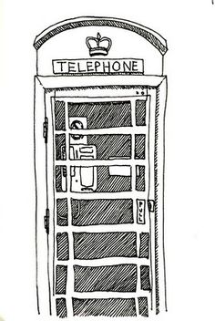 236x352 best old phone booths images - Phone Booth Drawing
