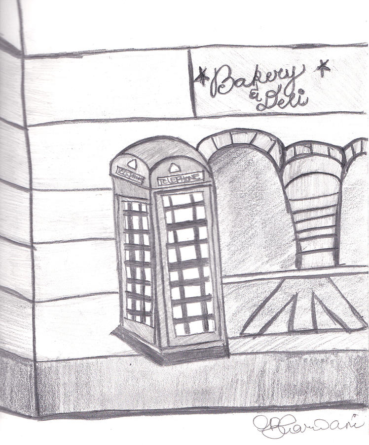 748x900 british telephone booth drawing - Phone Booth Drawing
