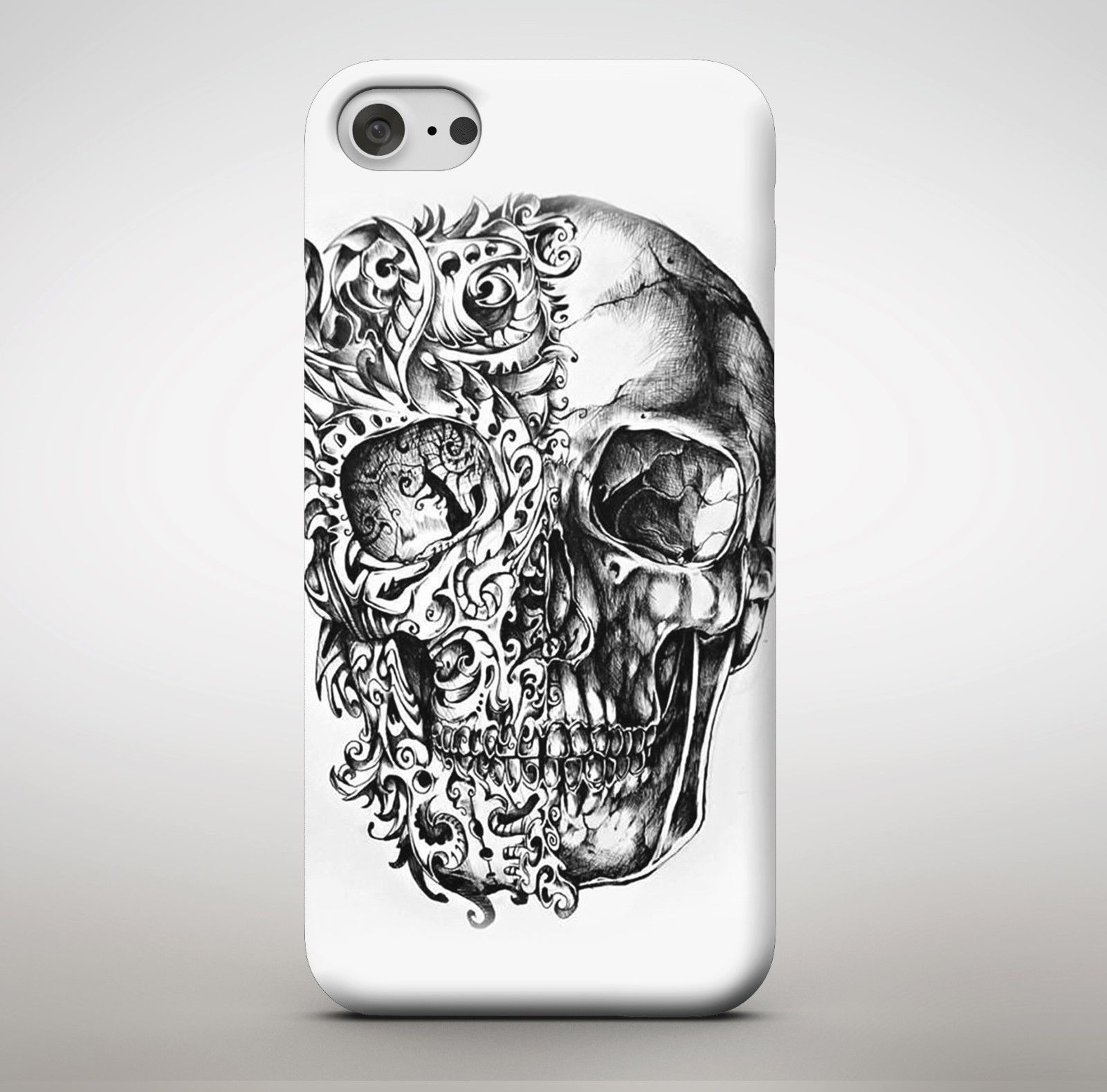 1600x1578 Awesome Candy Skull Tattoo Art Fire Ghost Rider Drawing Pencil - Phone Case Drawing