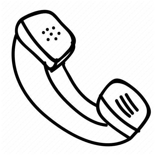 512x512 call, doodle, drawing, hand drawn, phone icon - Phone Drawing