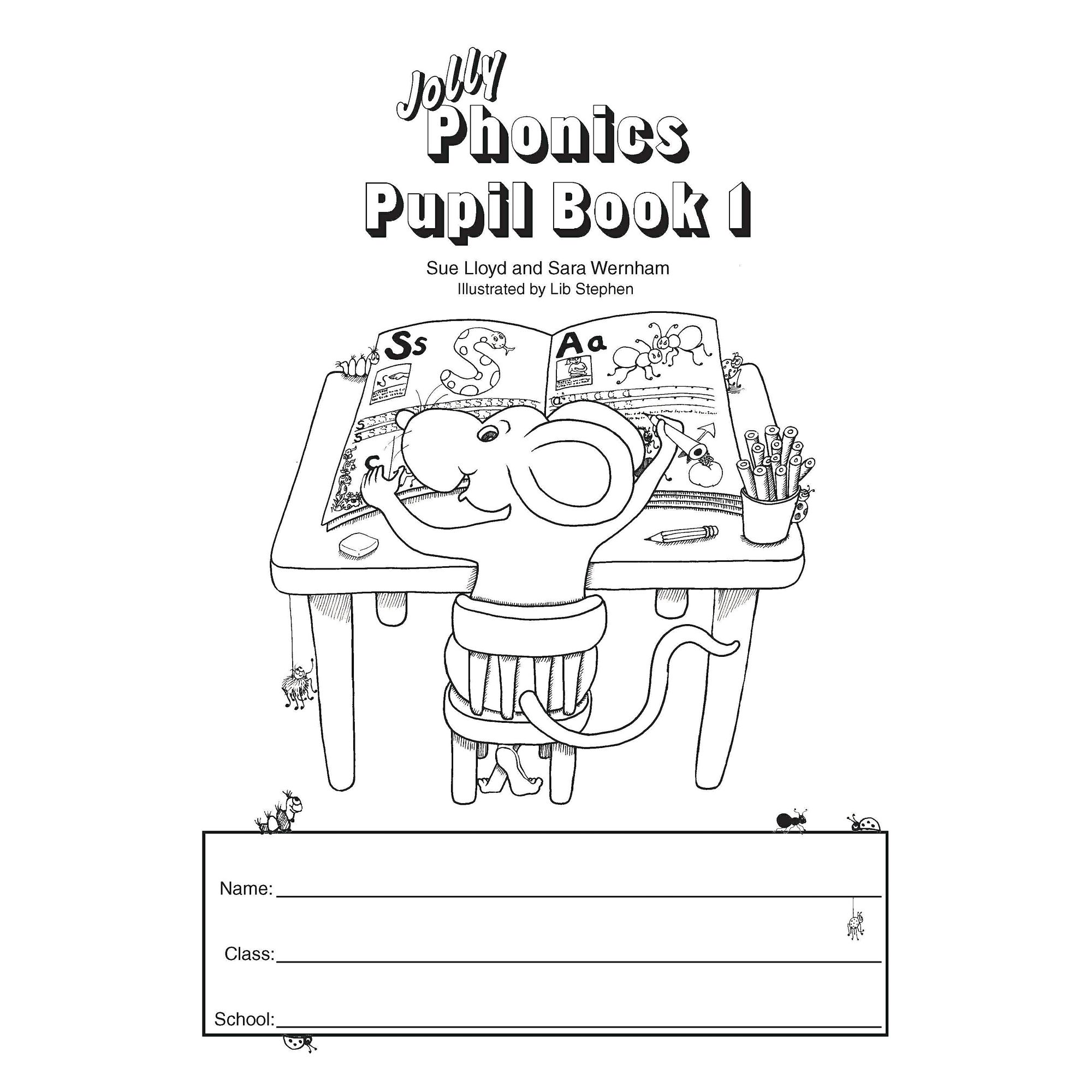 2000x2000 jolly phonics pupil book black and white pack of findel - Phonics Drawing