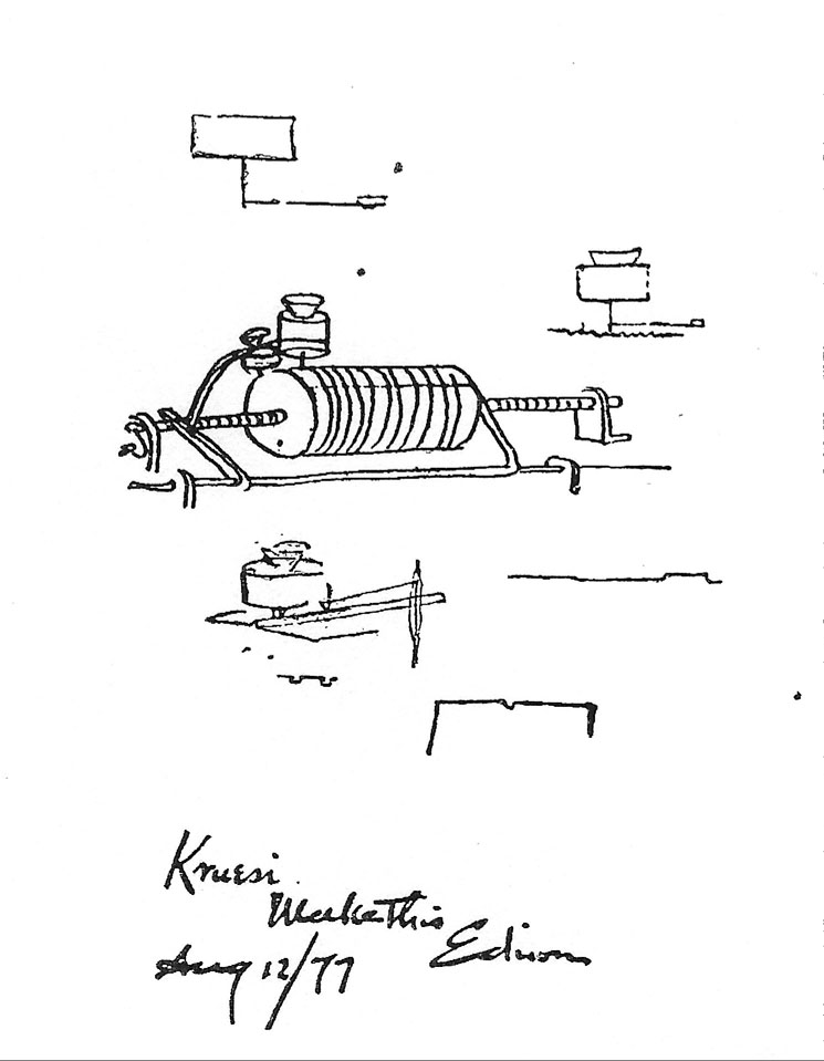 745x959 before the grammys how thomas edison invented the music industry - Phonograph Drawing