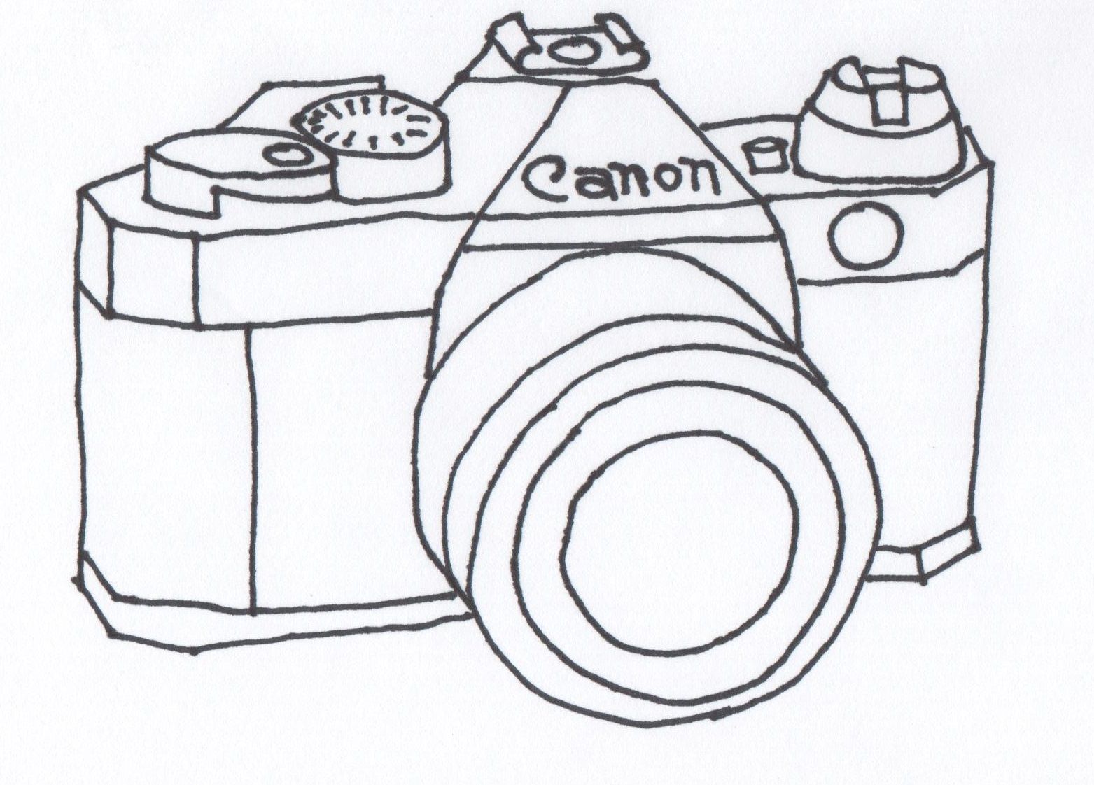 1563x1122 Camera Drawing Fun For Free Download - Photo Camera Drawing