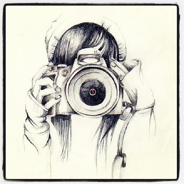 640x640 Camera Drawing - Photo Camera Drawing