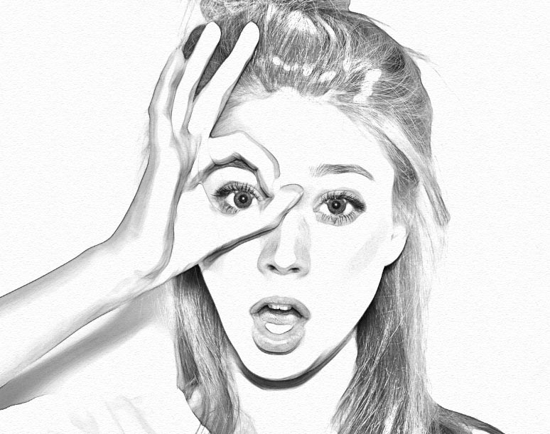774x611 How To Create A Realistic Pencil Sketch Effect In Photoshop - Photo Drawing Effects