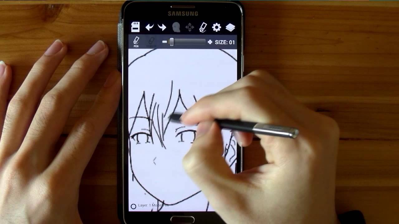 1280x720 galaxy note character maker app how to draw a girl character - Photo Drawing Maker