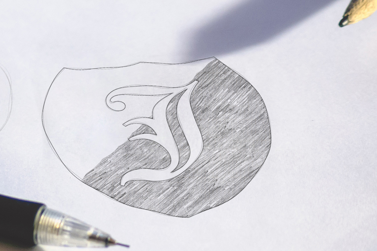 1200x800 Free Logo Sketch Mockup On Behance - Photo Into Drawing Free