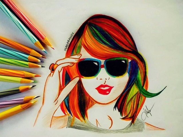 640x480 Creative And Simple Color Pencil Drawings Ideas - Photo To Color Drawing