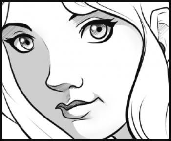 350x288 How To Draw An Easy Face Imprimibles - Photo To Drawing Online