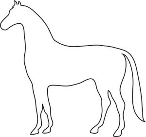 300x282 Free Horse Clip Art Image Outline Drawing Of A Horse - Photo To Outline Drawing Free