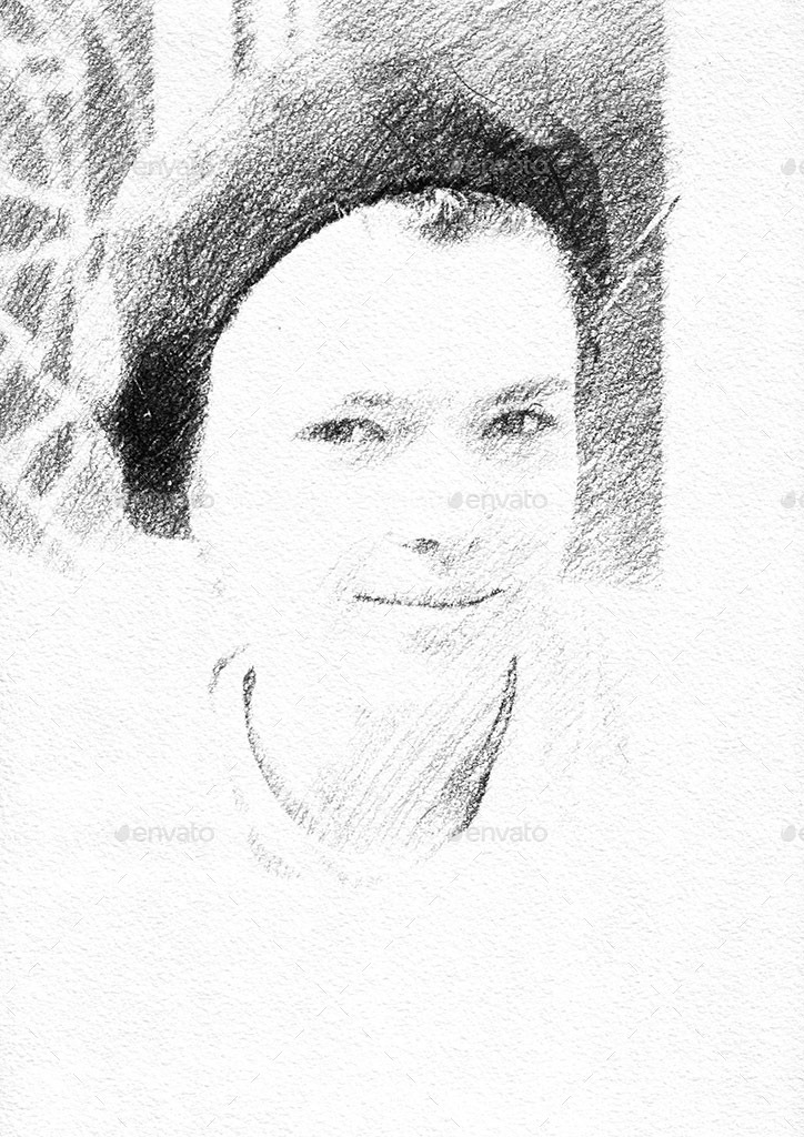 724x1024 Pencil Drawing Mockup - Photo To Pencil Drawing Converter