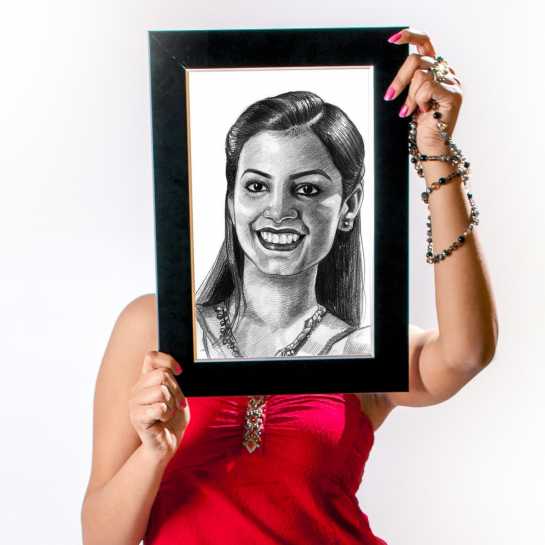 545x545 Buy Personalized Pencil Sketch - Photo To Pencil Drawing Online