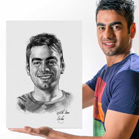 545x545 Buy Personalized Pencil Sketch - Photo To Pencil Drawing Online