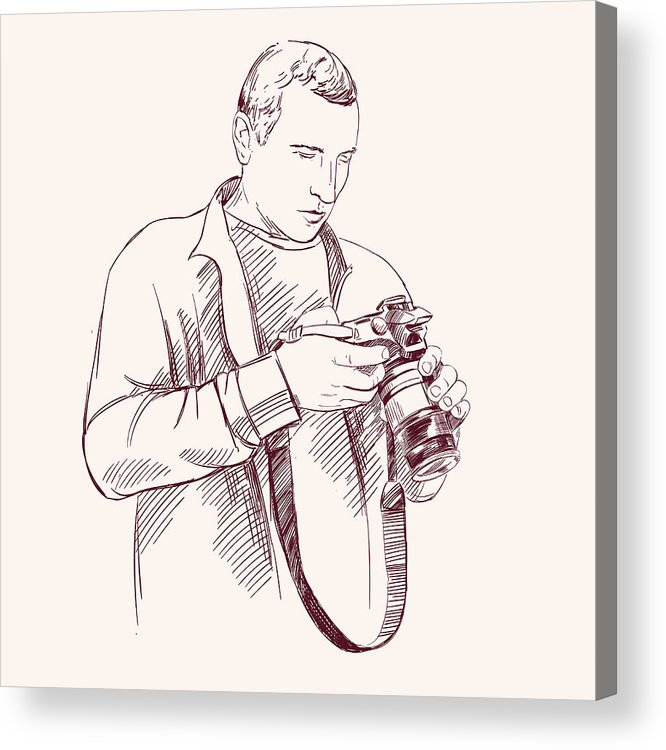 666x750 Photographer - Photographer Drawing