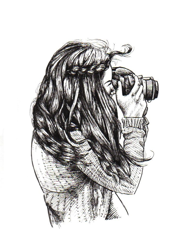 797x1007 Photographer - Photographer Drawing