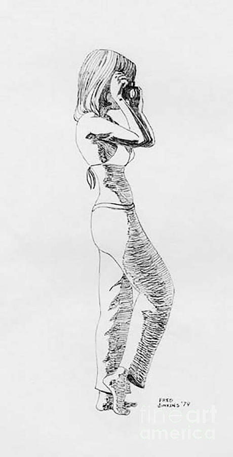 460x900 Photographer Drawing - Photographer Drawing