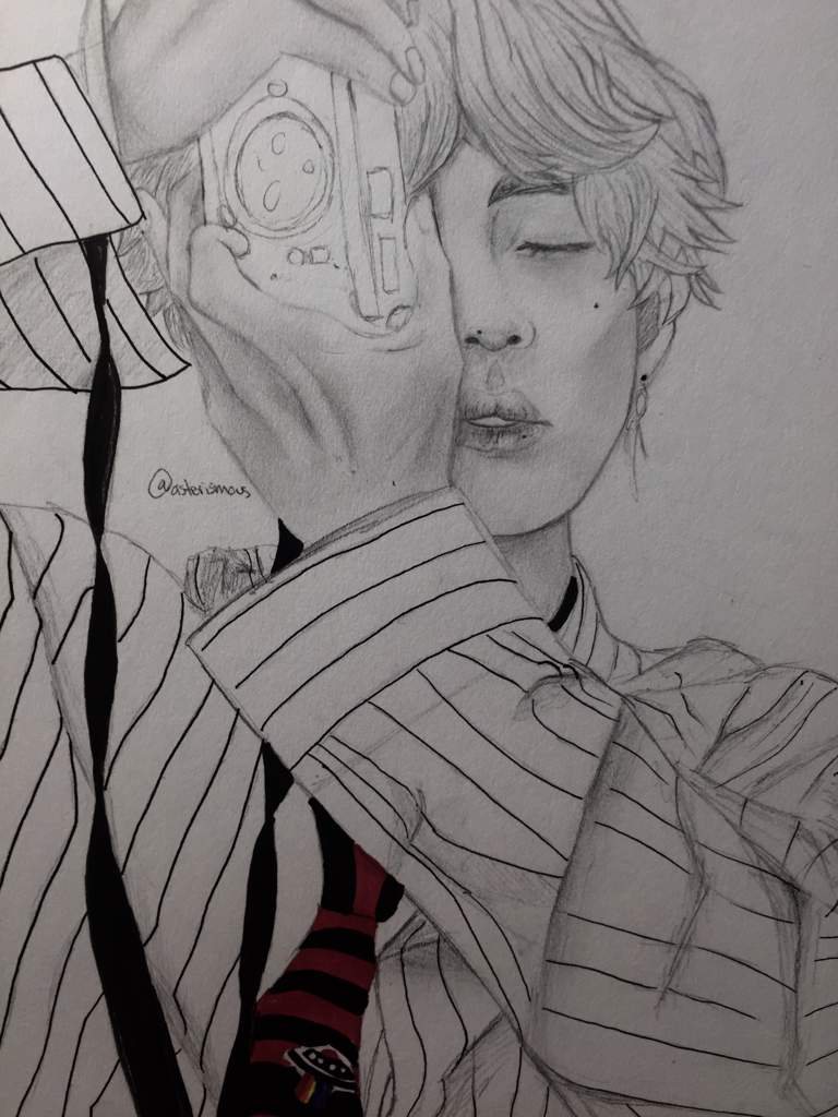 768x1024 Photographer Kim Taehyung Fanart! Army's Amino - Photographer Drawing