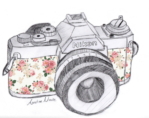 500x397 Camera Drawing Png Images In Collection - Photographer With Camera Drawing Png