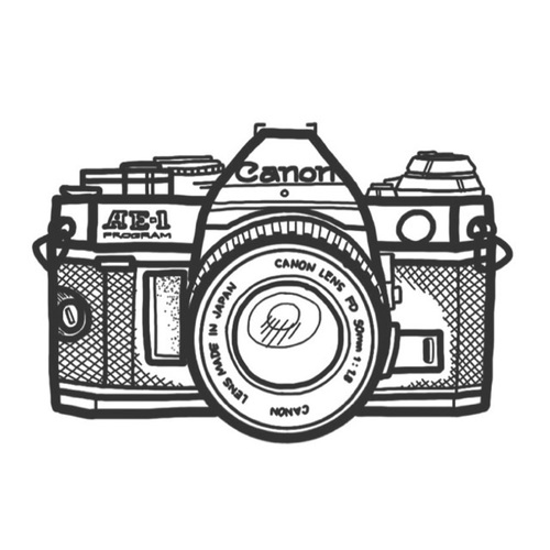 500x500 Image About Photography In Tumblr Overlays - Photographer With Camera Drawing Png