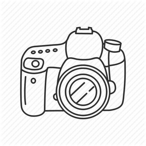 512x512 camera, canon, digital, dslr, photography, picture icon - Photographer With Camera Drawing Png