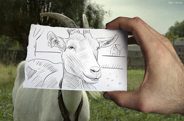 600x395 amazingly creative drawing vs photography - Photography Drawing