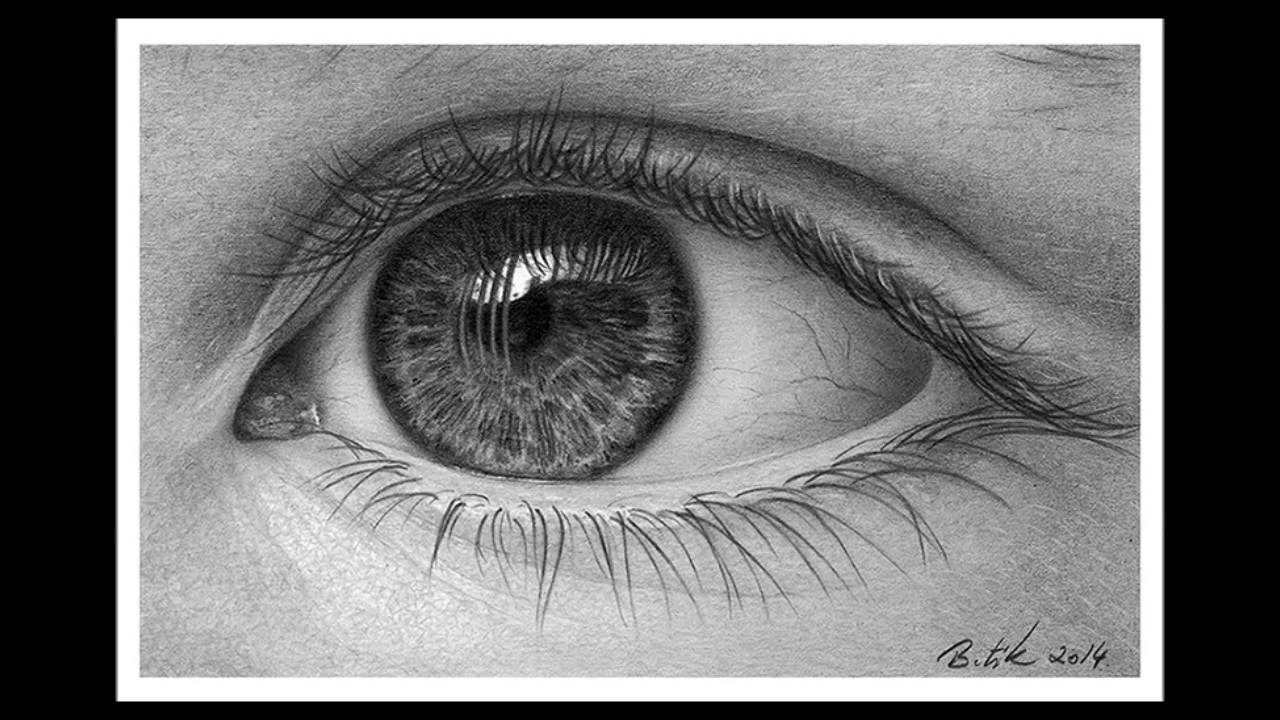 1280x720 photorealistic eye drawing - Photorealistic Drawing