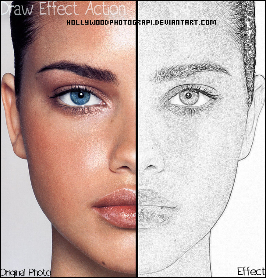 873x915 Draw Effect Photoshop Action - Photoshop Drawing Effect