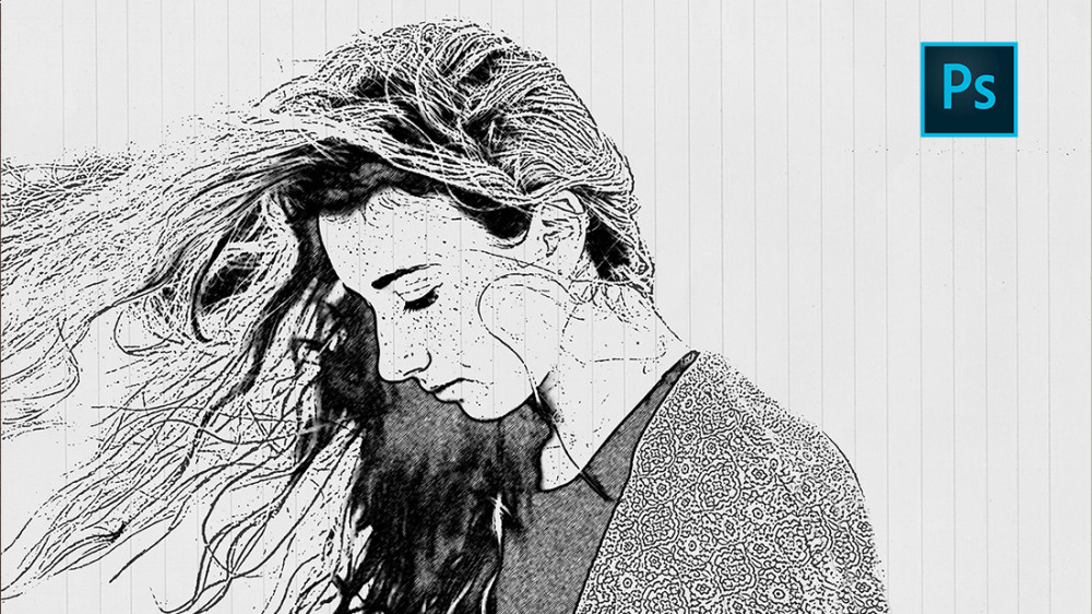 1000x562 Photoshop Sketch Effect Tutorial How To Turn Photo Into Pencil - Photoshop Drawing Effect
