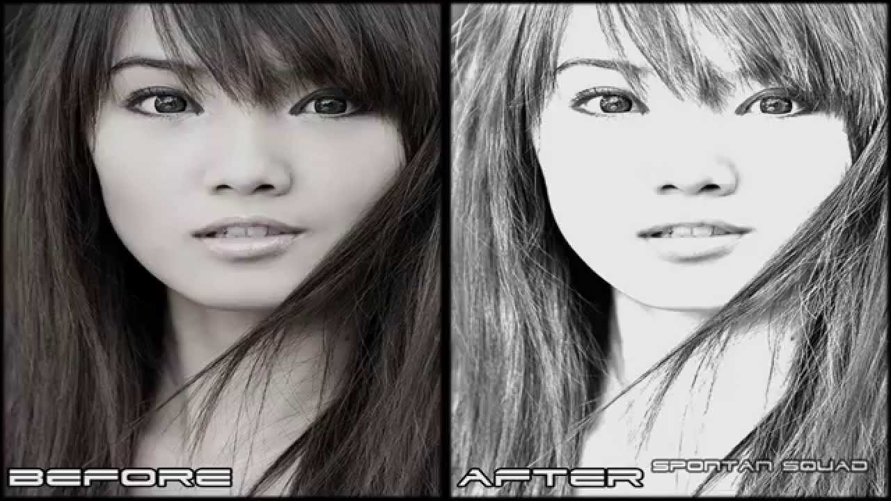 1280x720 adobe photoshop pencil sketch effect - Photoshop Drawing Filter