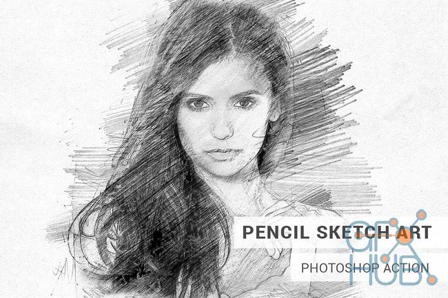 650x433 Creativemarket Pencil Sketch Art Photoshop Action - Photoshop Drawing Free Download