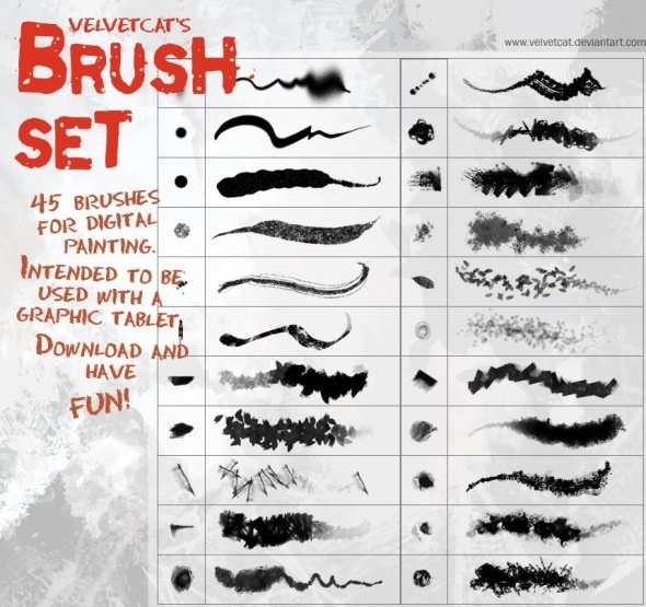 590x555 Cool Drawing Brushes For Photoshop - Photoshop Drawing Free Download