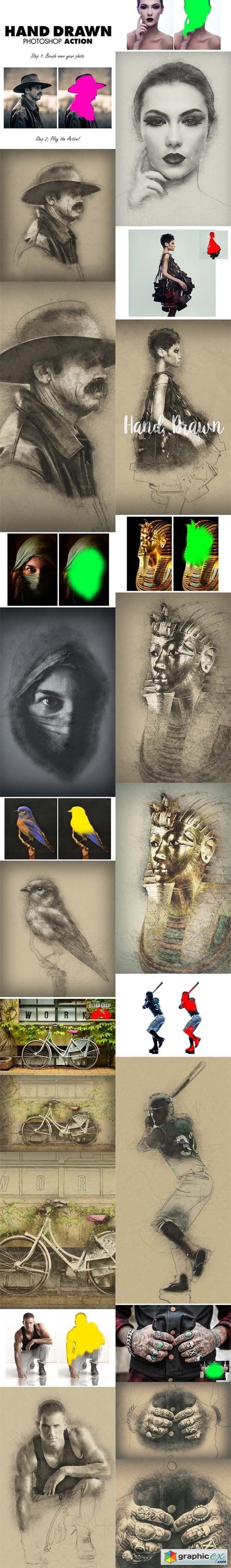 500x3390 Realistic Oil Painting Effects - Photoshop Drawing Free Download